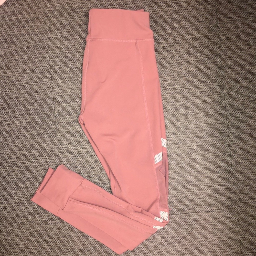 Pink mesh leggings